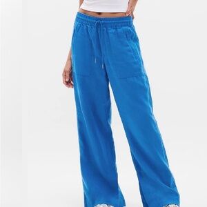 Athleta Retreat Linen High Rise Wide Leg Pant